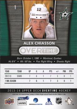 2013-14 Upper Deck Overtime #1 Alex Chiasson Back