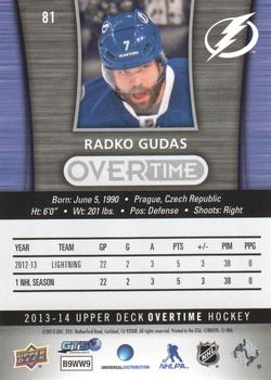 2013-14 Upper Deck Overtime #81 Radko Gudas Back