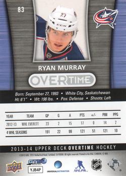 2013-14 Upper Deck Overtime #83 Ryan Murray Back