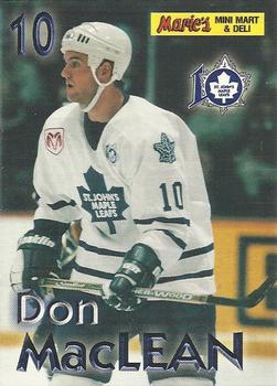 2000-01 St. John's Maple Leafs (AHL) #NNO Don MacLean Front