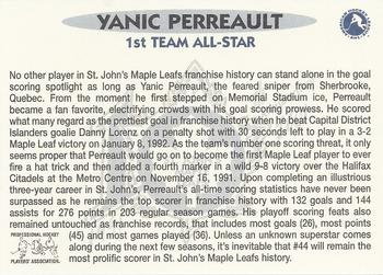 2000-01 St. John's Maple Leafs (AHL) #NNO Yanic Perreault Back