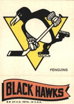 1973-74 Topps - Team Stickers #NNO Penguins / BlackHawks Front
