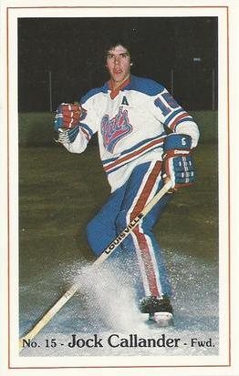1981-82 Regina Pats (WHL) Police #4 Jock Callander Front