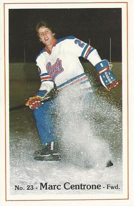 1981-82 Regina Pats (WHL) Police #5 Marc Centrone Front