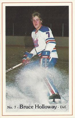1981-82 Regina Pats (WHL) Police #13 Bruce Holloway Front