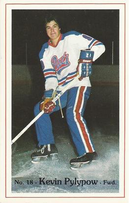 1981-82 Regina Pats (WHL) Police #17 Kevin Pylypow Front