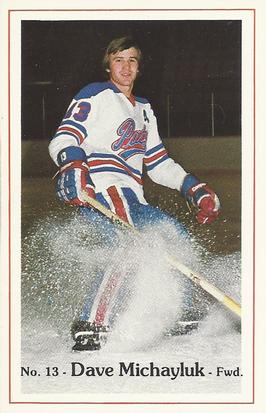 1981-82 Regina Pats (WHL) Police #20 Dave Michayluk Front