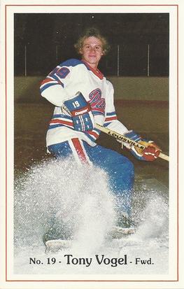 1981-82 Regina Pats (WHL) Police #23 Tony Vogel Front