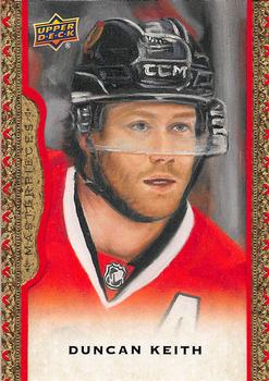 2014-15 Upper Deck Masterpieces - Framed Red Cloth #64 Duncan Keith Front