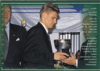 1996-97 Leaf Sisu SM-Liiga (Finnish) - Silver Signature Edition #NNO Ari Sulander Back