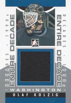 2013-14 In The Game Decades 1990s - Entire Decade Black #ED-01 Olaf Kolzig Front