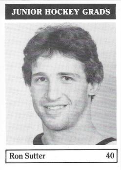 1984-85 Kelowna Wings (WHL) #40 Ron Sutter Front