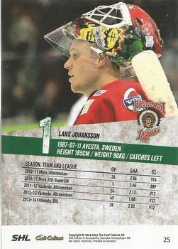 2014-15 SHL Elitset #25 Lars Johansson Back