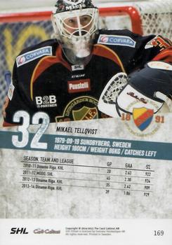 2014-15 SHL Elitset #169 Mikael Tellqvist Back