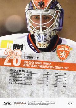 2014-15 SHL Elitset #277 Stefan Steen Back