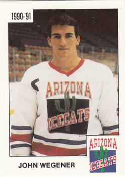 1990-91 Arizona Icecats (ACHA) #NNO John Wegener Front