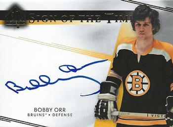 2014-15 SP Authentic - Sign of the Times #SOTT-BO Bobby Orr Front