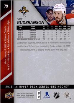 2015-16 Upper Deck #79 Erik Gudbranson Back
