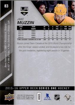 2015-16 Upper Deck #83 Jake Muzzin Back