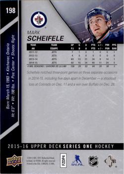 2015-16 Upper Deck #198 Mark Scheifele Back