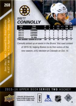 2015-16 Upper Deck #268 Brett Connolly Back