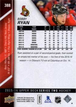 2015-16 Upper Deck #388 Bobby Ryan Back