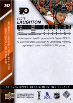 2015-16 Upper Deck #392 Scott Laughton Back