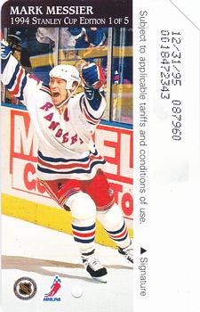 1994 MTA MetroCard Stanley Cup Edition #1 Mark Messier Front