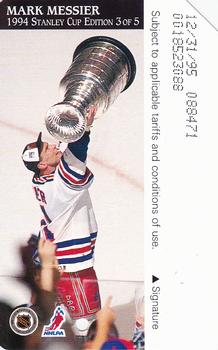 1994 MTA MetroCard Stanley Cup Edition #3 Mark Messier Front