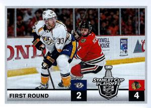 2015-16 Panini Stickers #467 Predators vs. Blackhawks Stanley Cup Playoffs Front