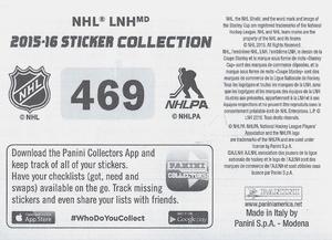 2015-16 Panini Stickers #469 Canucks vs. Flames Stanley Cup Playoffs Back