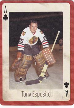 2005 Hockey Legends Chicago Blackhawks Playing Cards #A♣ Tony Esposito Front