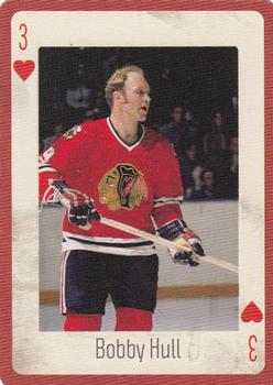 2005 Hockey Legends Chicago Blackhawks Playing Cards #3♥ Bobby Hull Front