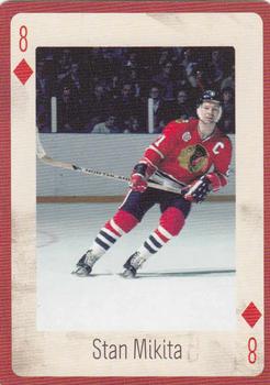 2005 Hockey Legends Chicago Blackhawks Playing Cards #8♦ Stan Mikita Front