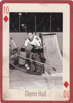2005 Hockey Legends Chicago Blackhawks Playing Cards #10♦ Glenn Hall Front