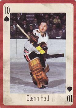 2005 Hockey Legends Chicago Blackhawks Playing Cards #10♠ Glenn Hall Front