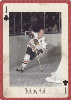 2005 Hockey Legends Chicago Blackhawks Playing Cards #J♣ Bobby Hull Front