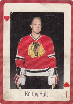 2005 Hockey Legends Chicago Blackhawks Playing Cards #J♥ Bobby Hull Front