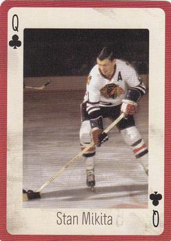 2005 Hockey Legends Chicago Blackhawks Playing Cards #Q♣ Stan Mikita Front