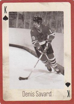 2005 Hockey Legends Chicago Blackhawks Playing Cards #K♠ Denis Savard Front