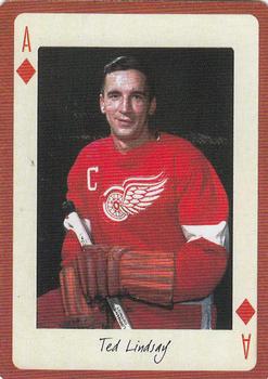 2005 Hockey Legends Detroit Red Wings Playing Cards #A♦ Ted Lindsay Front
