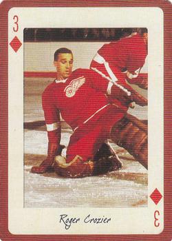 2005 Hockey Legends Detroit Red Wings Playing Cards #3♦ Roger Crozier Front