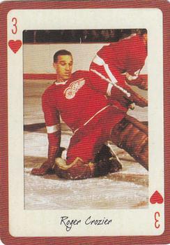 2005 Hockey Legends Detroit Red Wings Playing Cards #3♥ Roger Crozier Front