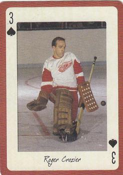 2005 Hockey Legends Detroit Red Wings Playing Cards #3♠ Roger Crozier Front