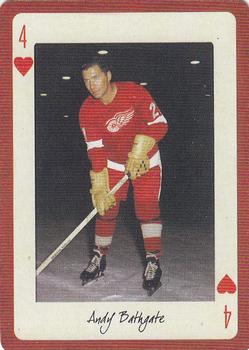 2005 Hockey Legends Detroit Red Wings Playing Cards #4♥ Andy Bathgate Front
