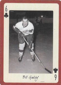 2005 Hockey Legends Detroit Red Wings Playing Cards #6♣ Bill Gadsby Front