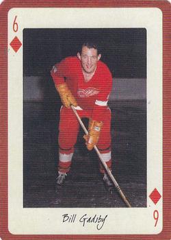 2005 Hockey Legends Detroit Red Wings Playing Cards #6♦ Bill Gadsby Front