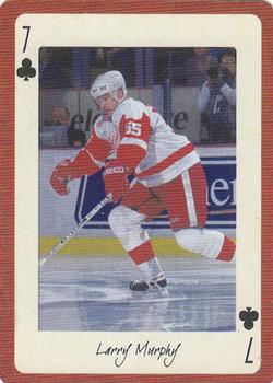 2005 Hockey Legends Detroit Red Wings Playing Cards #7♣ Larry Murphy Front