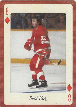 2005 Hockey Legends Detroit Red Wings Playing Cards #8♦ Brad Park Front