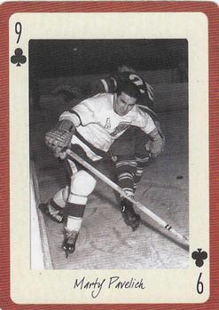 2005 Hockey Legends Detroit Red Wings Playing Cards #9♣ Marty Pavelich Front